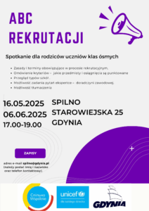 ABC rekrutacji. Spotkanie dla rodziców uczniów klas ósmych