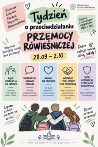 Tydzień o przeciwdziałaniu przemocy rówieśniczej - plakat 2