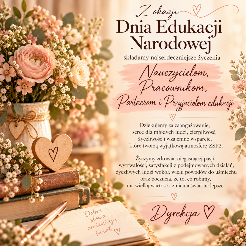 Życzenia z okazji Dnia Edukacji Narodowej
