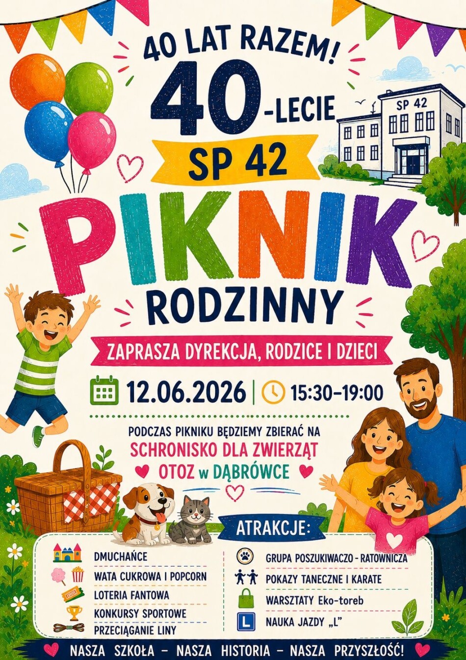 Plakat Piknik Rodzinny SP42